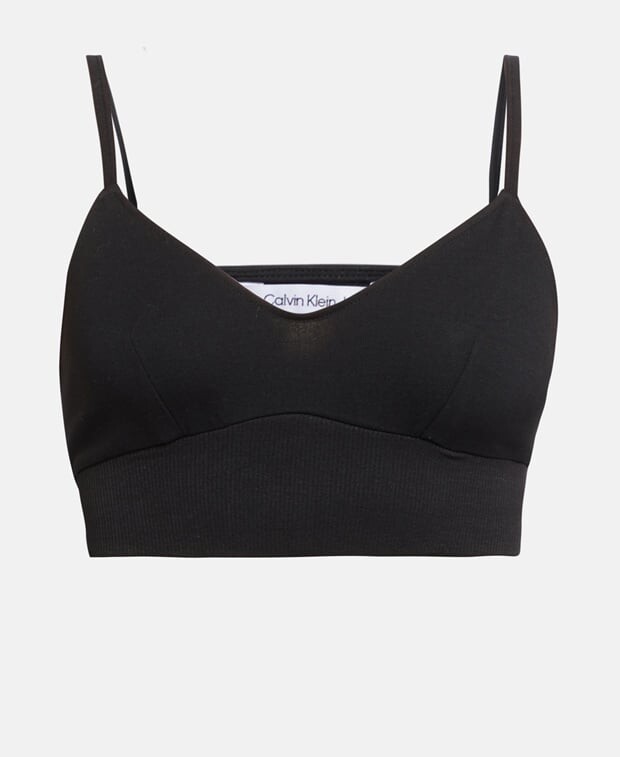 

Укороченный топ Calvin Klein, черный
