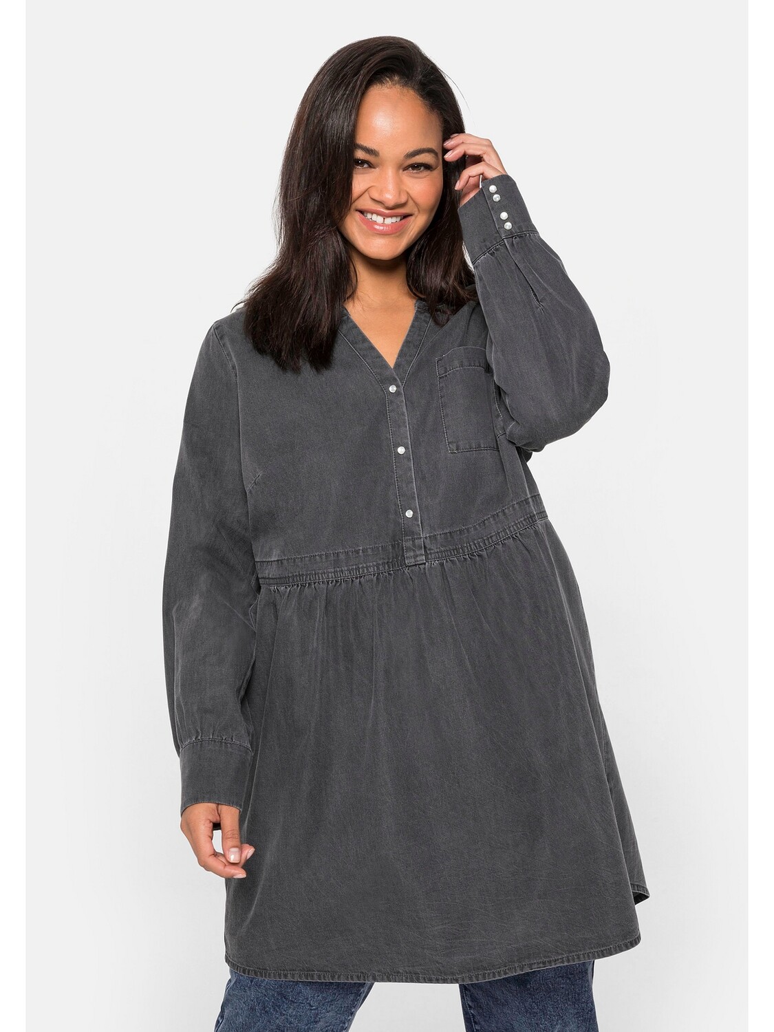 

Туника sheego Long, цвет light grey Denim