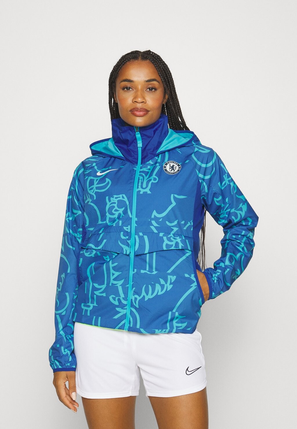 

Спортивная куртка Nike Chealsea London Jacket, rush blue / хлорсиний, Синий