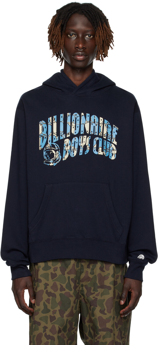 

Темно-синяя толстовка с принтом Billionaire Boys Club, Синий