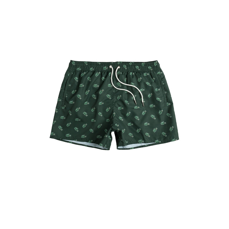 

Шорты Crocodile Print Swim Trunks Lacoste, зеленый