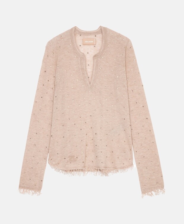 

Кашемировый пуловер Zadig&Voltaire, светло-розовый