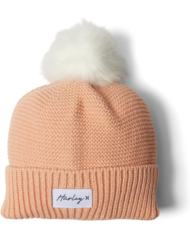 Шапка Hurley Candace Pom Beanie, цвет Pink Tint