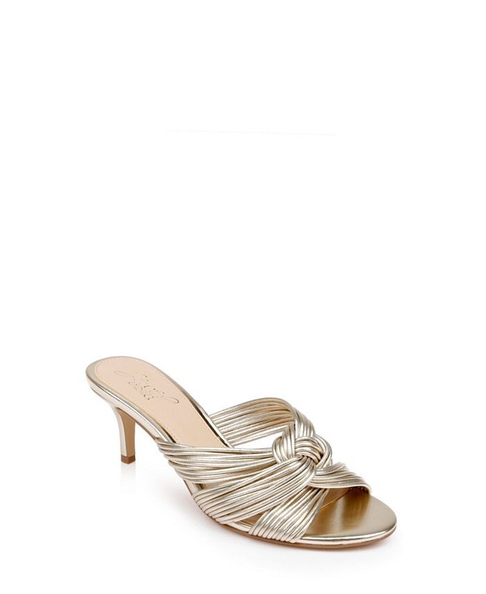 

Женское платье-шлепанец Mia Jewel Badgley Mischka, золото