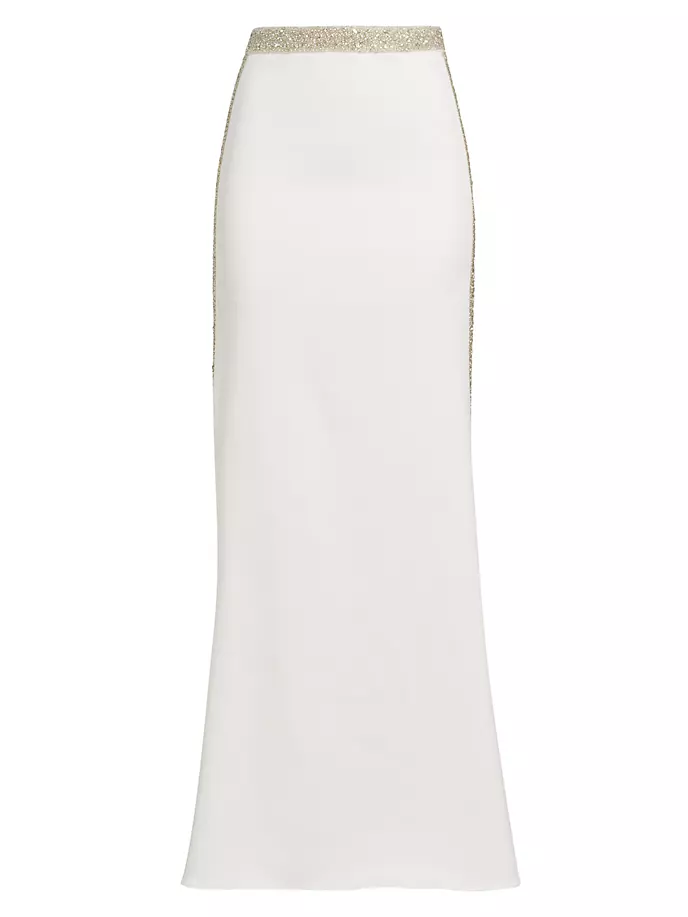 

Макси-юбка Marilynn с кристаллами на талии Alice + Olivia, цвет off white