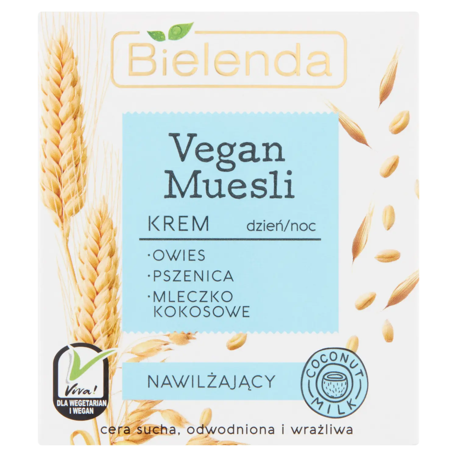 

Увлажняющий крем для лица на день и ночь Bielenda Vegan Muesli, 50 мл