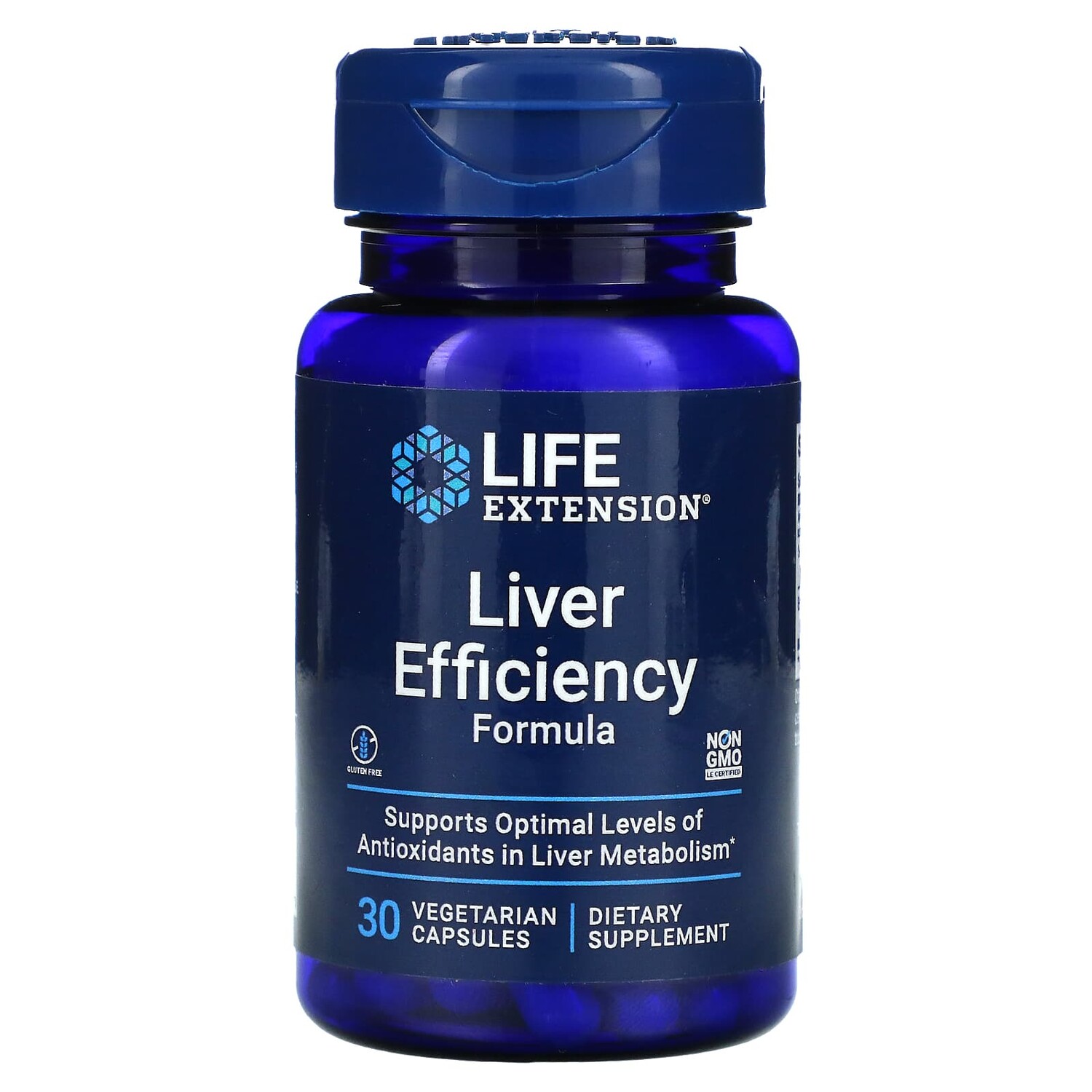 

Liver Efficiency Formula, для здоровой работы печени, 30 вегетарианских капсул, Life Extension