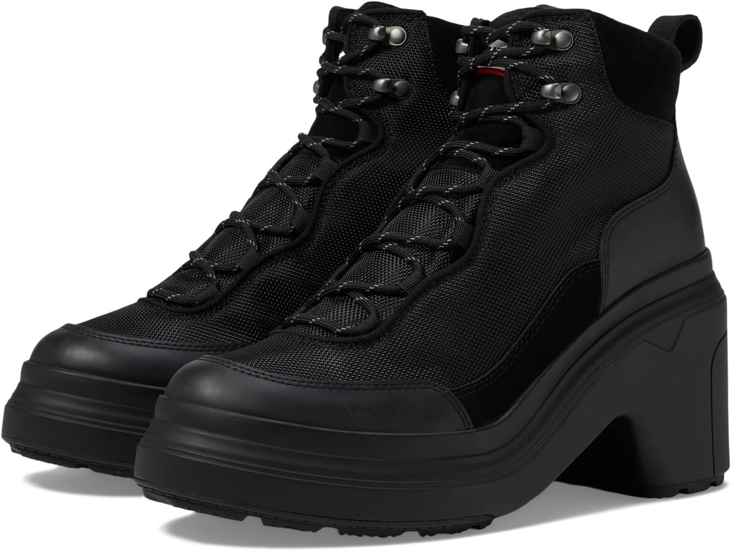 ботинки на шнуровке tommy jeans short lace up boot черный Ботинки на шнуровке Discoverer Ankle Lace-Up Heel Boot Hunter, черный