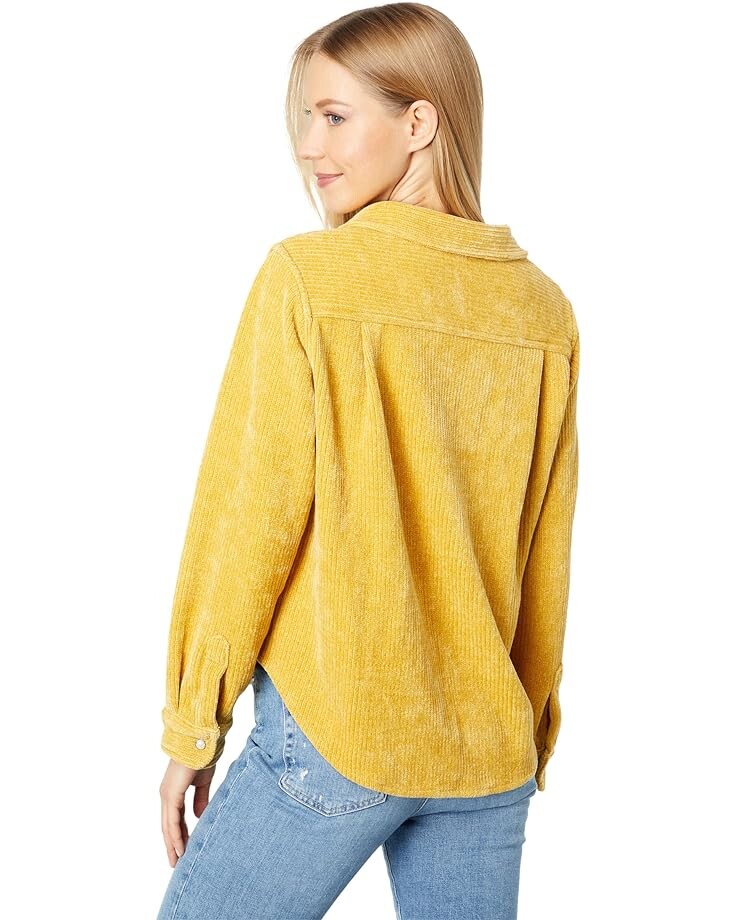 

Рубашка Dylan by True Grit Lux Cord Tucker Shirt, цвет Golden