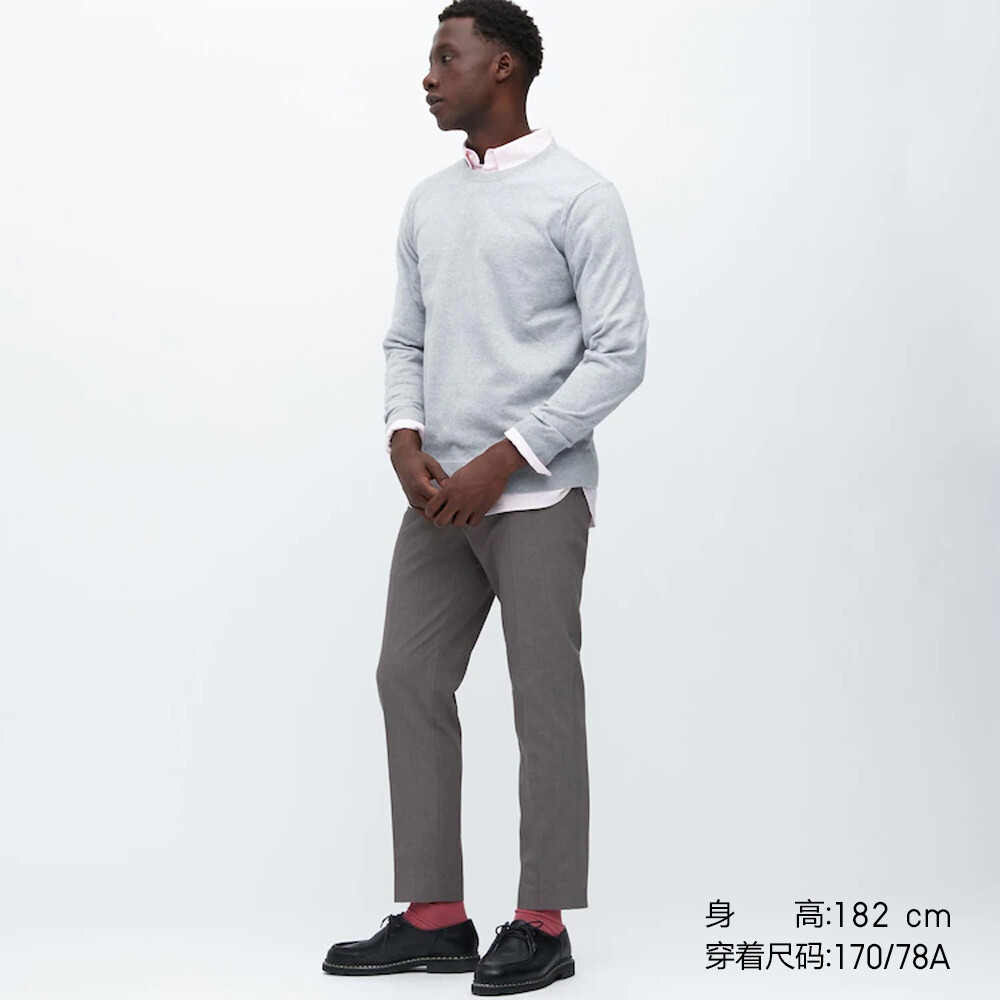 

Брюки Uniqlo легкие длинные эластичные повседневные, серый
