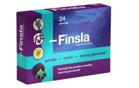

Защитные пастилки для горла Finsla Pastylki Do Ssania z Pelargonią Afrykańską, 24 шт