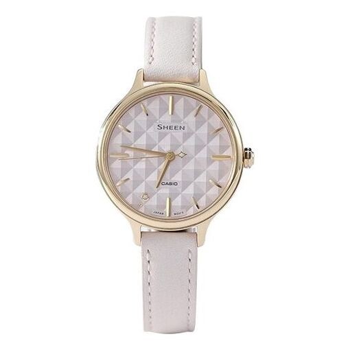 

Часы Casio Sheen Minimalistic Rhombus Analog Watch 'Gold Pale Pink', розовый