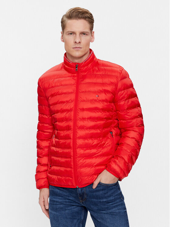 

Пуховик стандартного кроя Tommy Hilfiger, красный