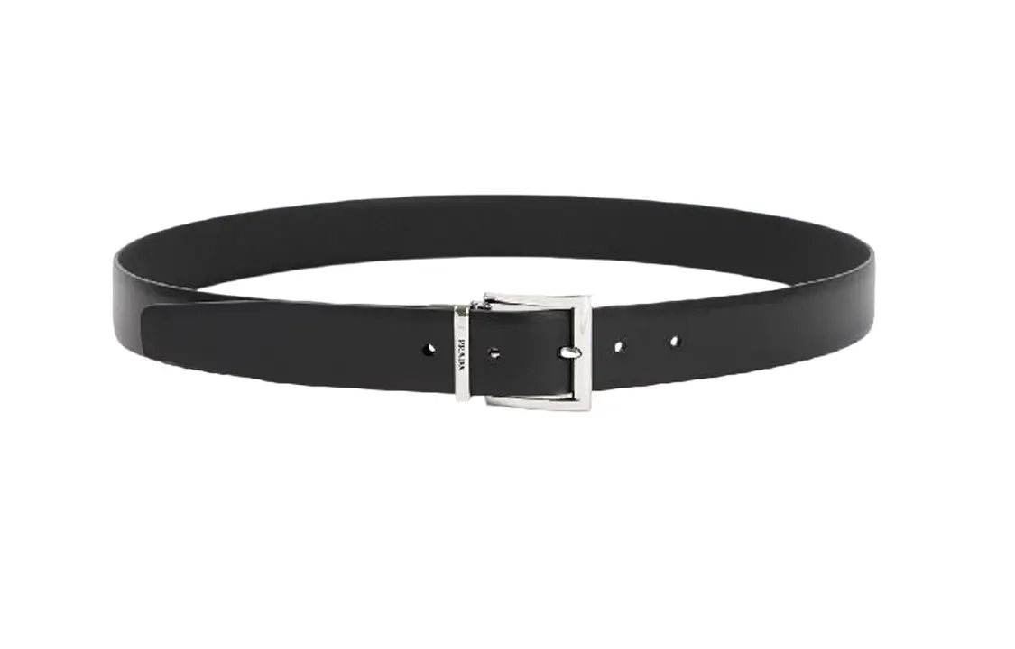 

PRADA Мужской кожаный ремень, Black