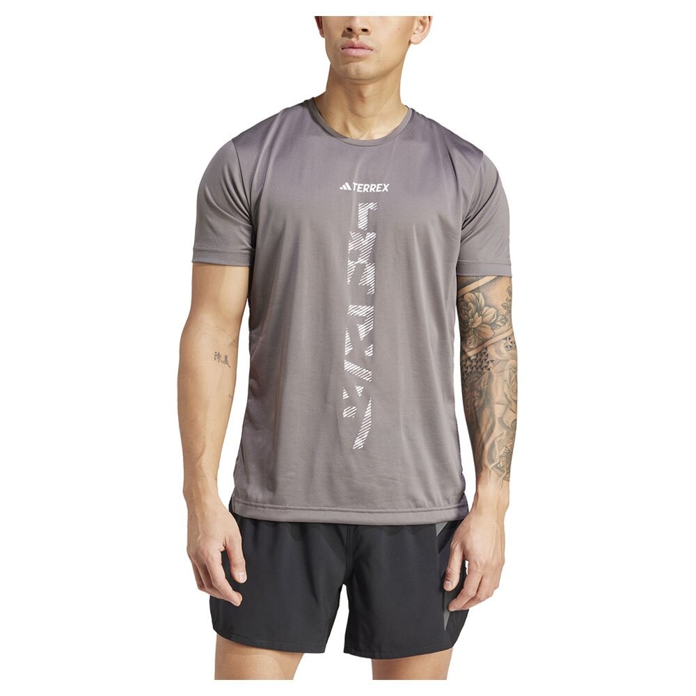 

Рубашка с коротким рукавом adidas Agr, серый