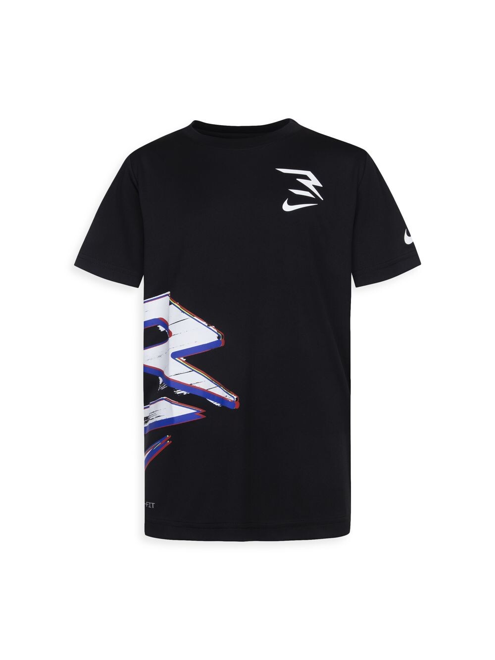 

Футболка Nike x 3Brand By Russell Wilson для мальчиков и мальчиков с размытым логотипом Nike, черный