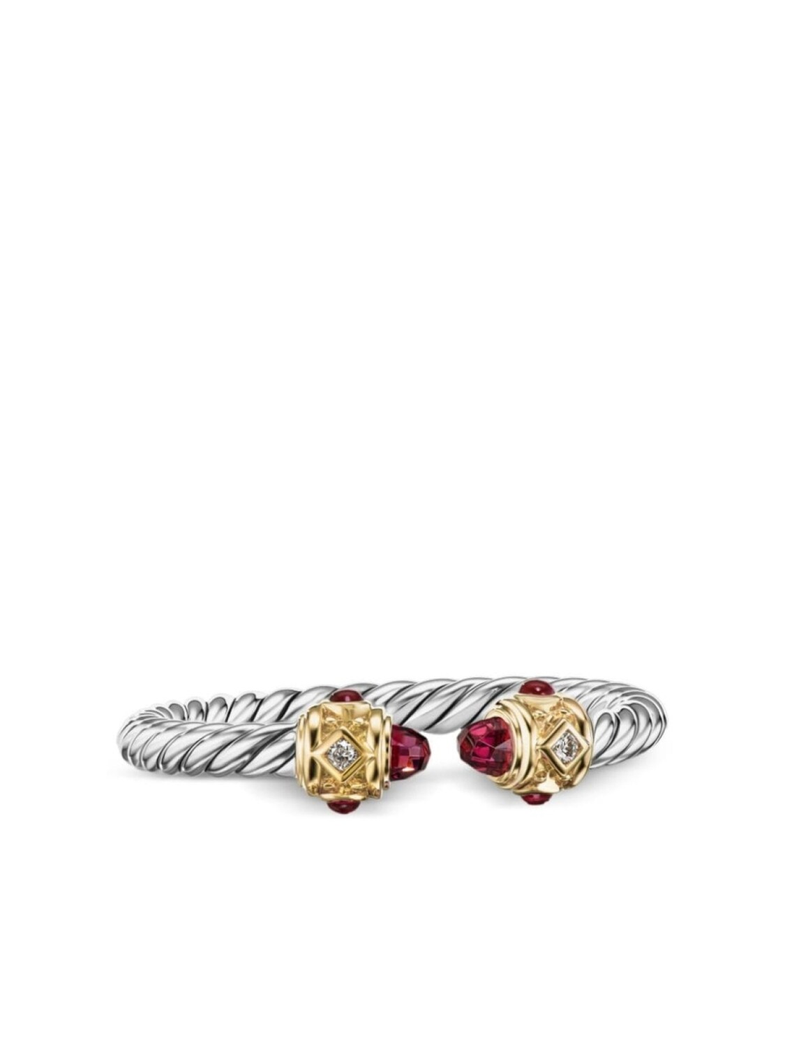 

Кольцо Renaissance с гранатом и бриллиантом David Yurman, серебряный