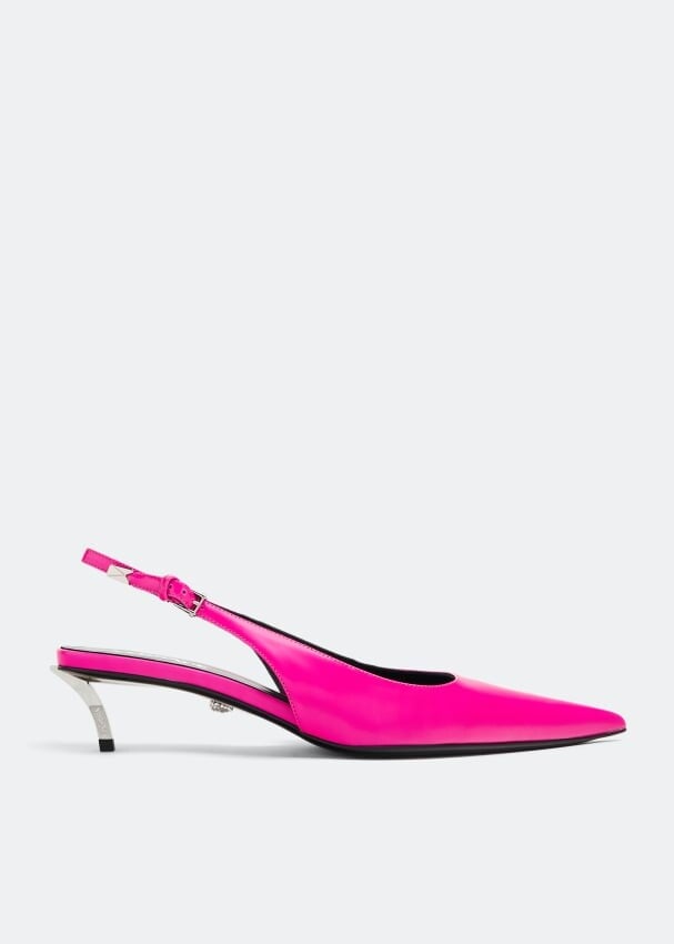 

Туфли Versace Pin-Point Slingback, розовый