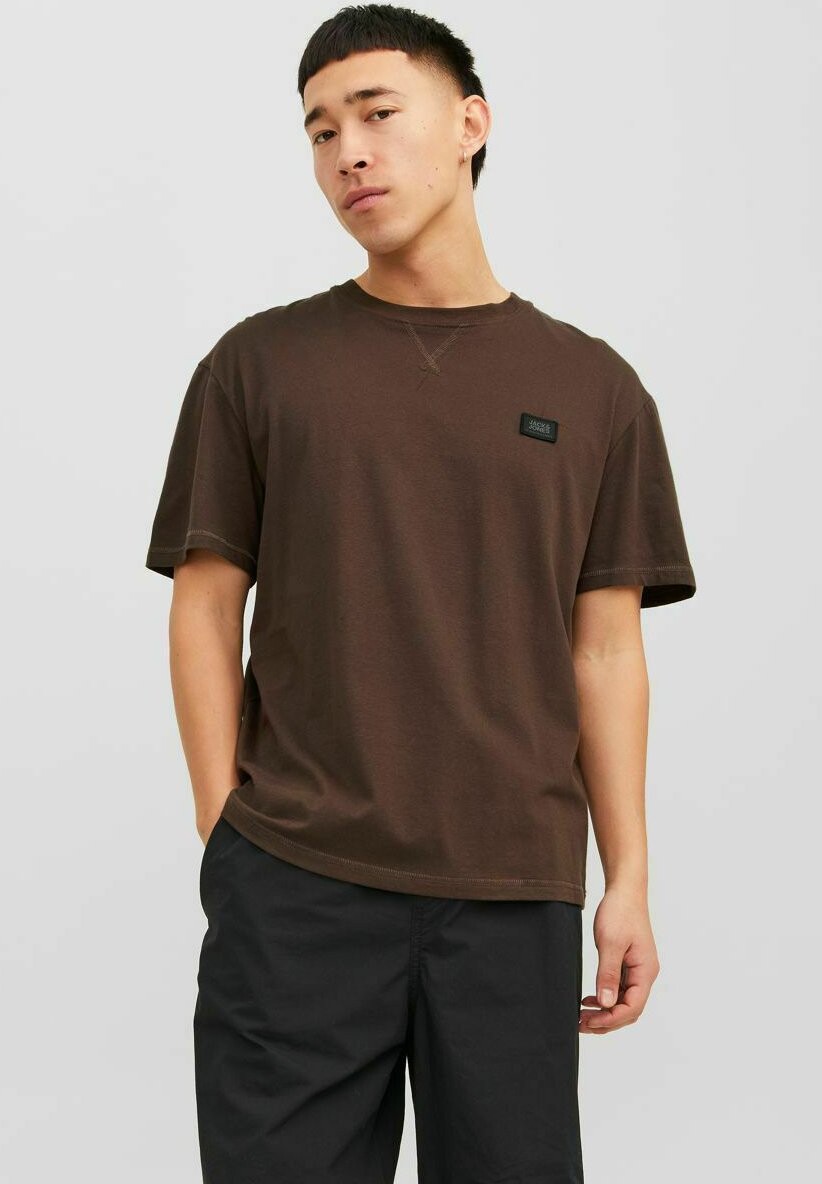 

Базовая футболка CREW NECK Jack & Jones, темно-коричневый