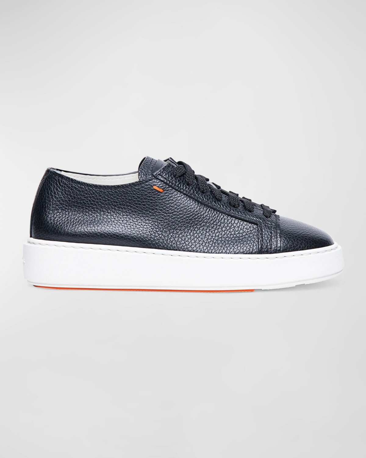 

Кожаные низкие кеды Anginal Santoni, цвет Black