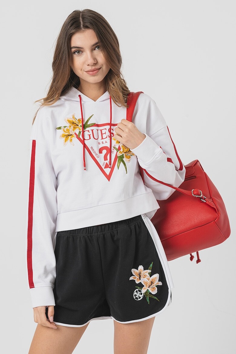 

Толстовка для фитнеса с цветочной вышивкой Guess, красный