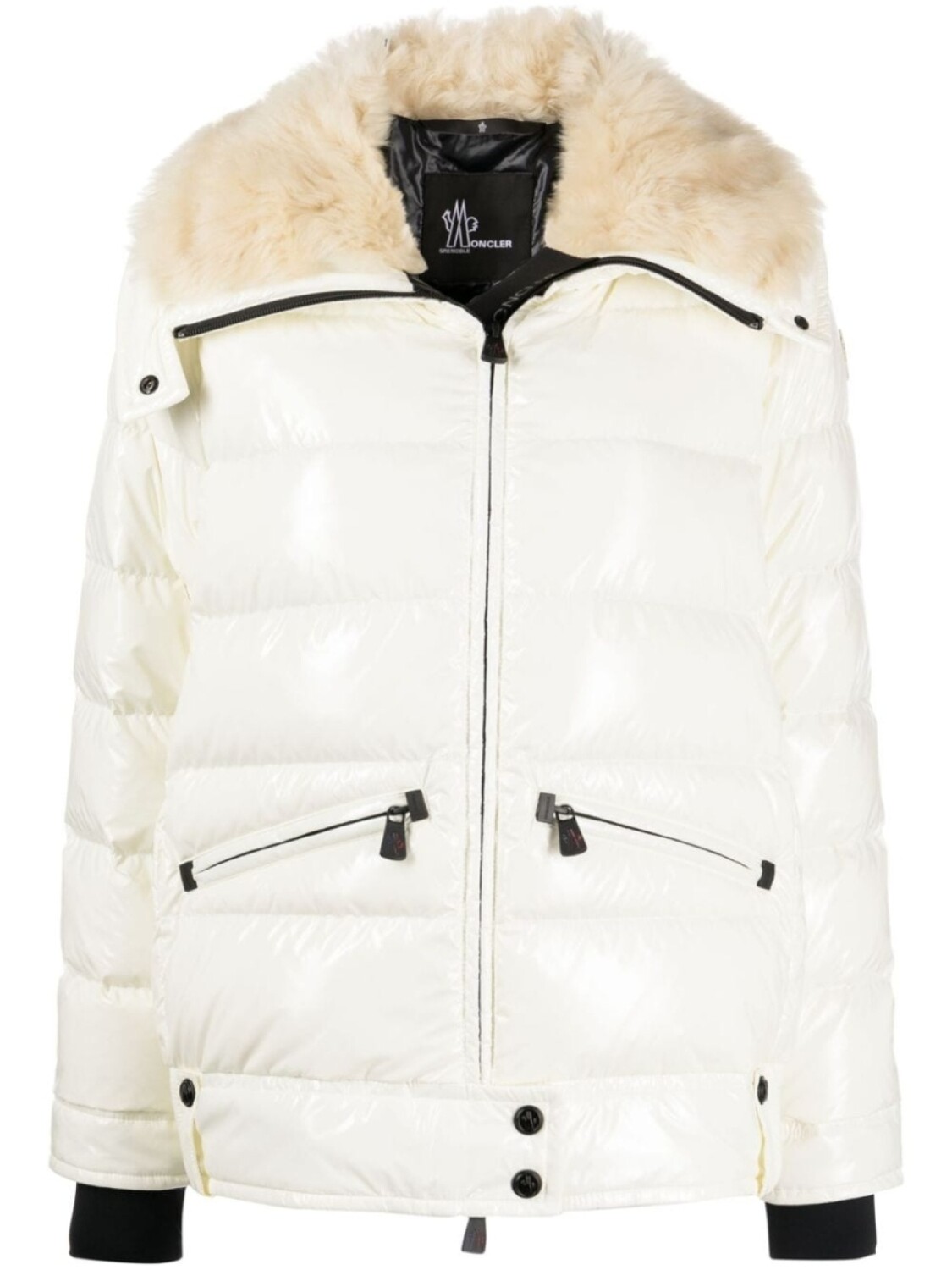 

Moncler пуховик Arabba на молнии, белый
