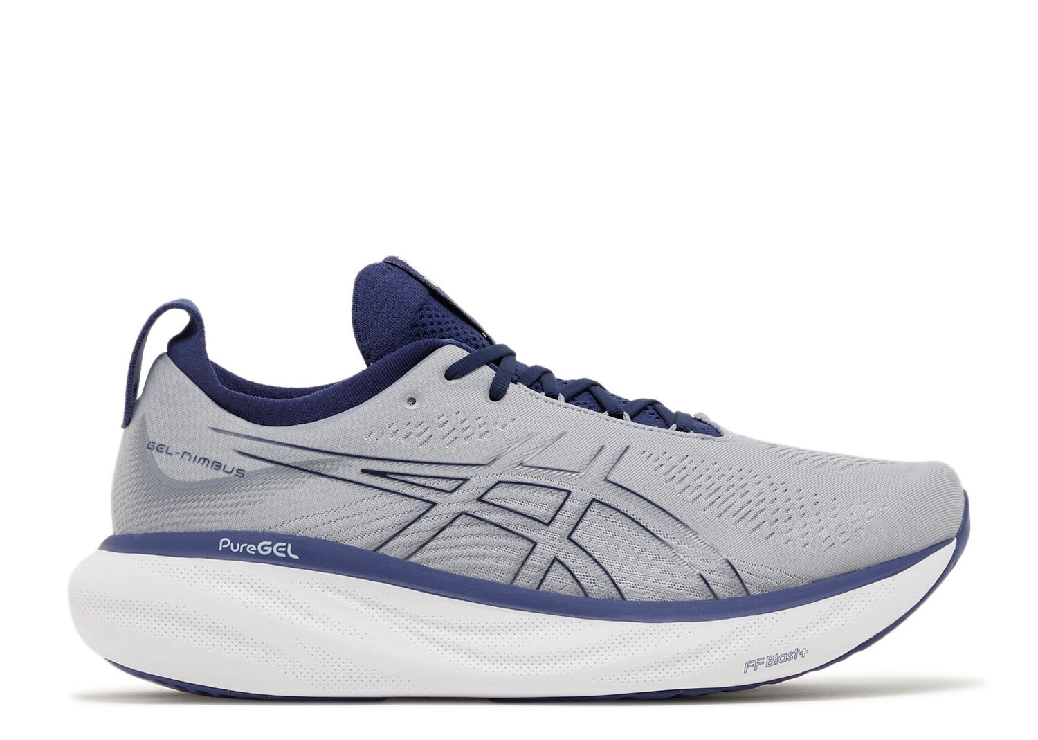 

Кроссовки ASICS Gel Nimbus 25 Wide 'Sheet Rock Indigo Blue', серый