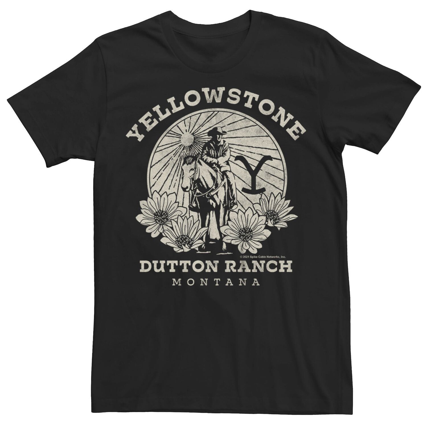 

Футболка с рисунком бойфренда Yellowstone Dutton Ranch Montana Flowers для юниоров Licensed Character