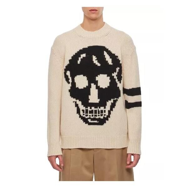 

Свитер skull sweater Alexander Mcqueen, белый