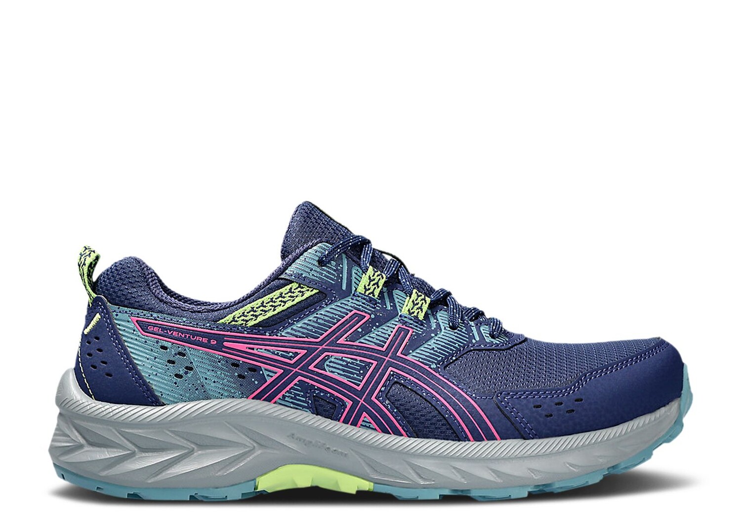 Кроссовки ASICS Wmns Gel Venture 9 Wide 'Deep Ocean Hot Pink', синий кроссовки asics gel venture 9 gs deep ocean hot pink синий