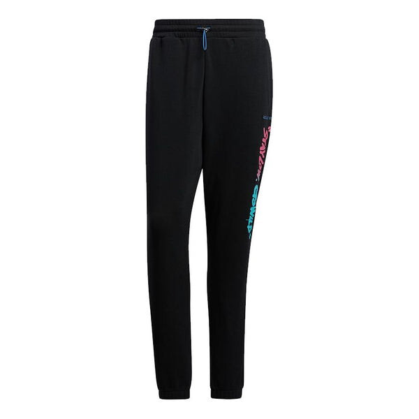 

Спортивные штаны Men's adidas neo Radio W TP Multi-Color Logo Sports Pants/Trousers/Joggers Black, мультиколор