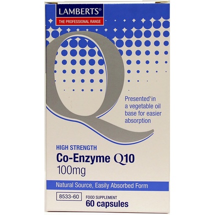 Коэнзим Q10 100 мг 60 капсул, Lamberts carlson коэнзим q10 100 мг 90 капсул