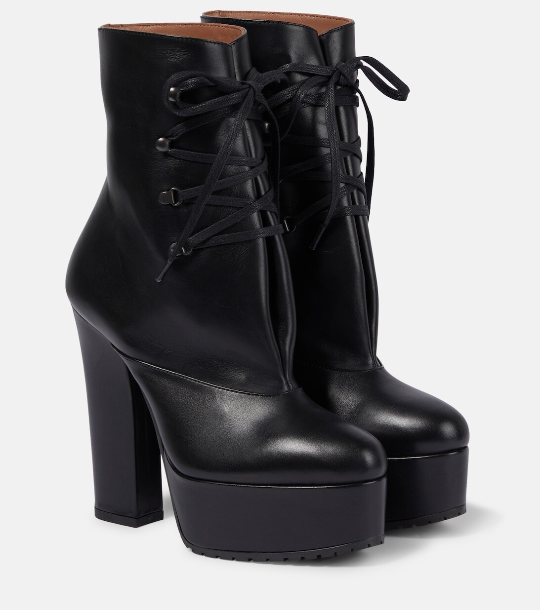 

Кожаные ботильоны Trekk 135 Alaïa, черный