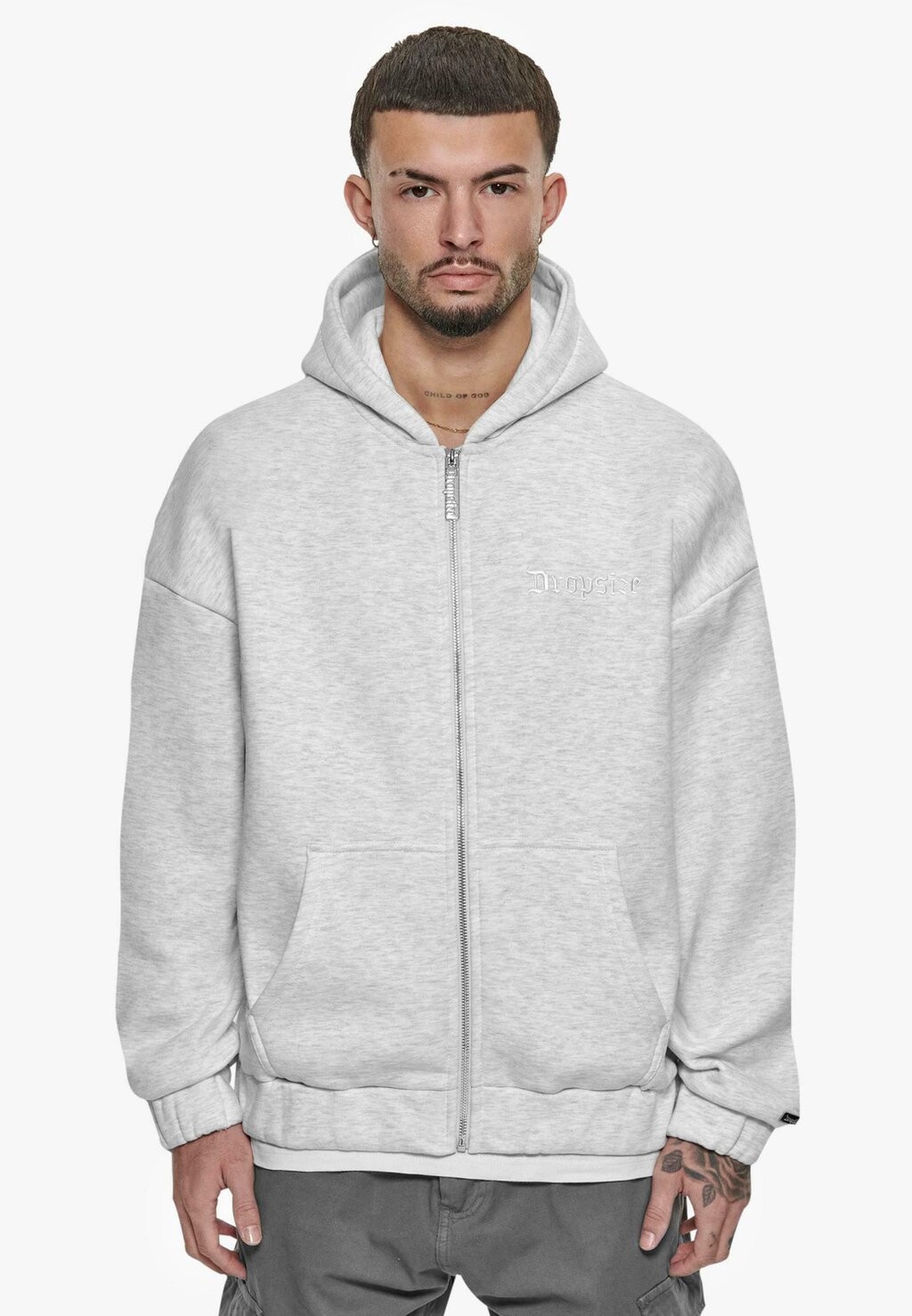 

Толстовка SUPER HEAVY OVERSIZED ZIP Dropsize, цвет light grey