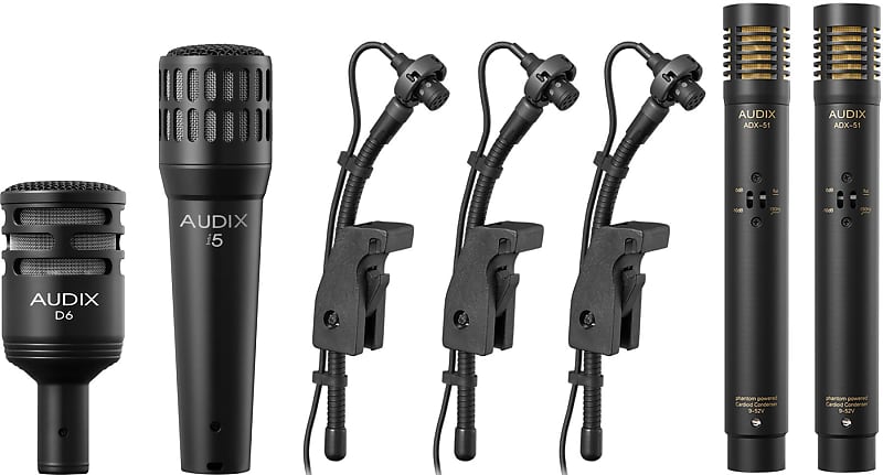 audix dp4 комплект из 4 микрофонов для ударных 3 х i5 и d6 кейс Комплект микрофонов Audix DP7Micro Drum Microphone Pack