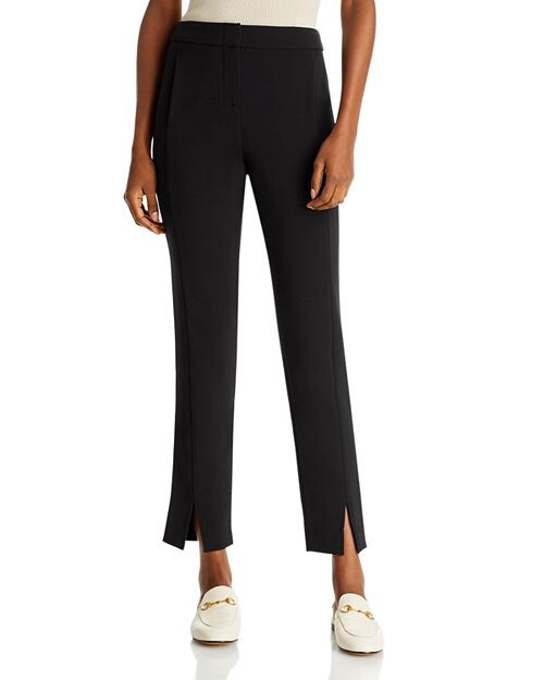 

Узкие брюки Kurra с разрезом по краю BCBGMAXAZRIA, цвет Black