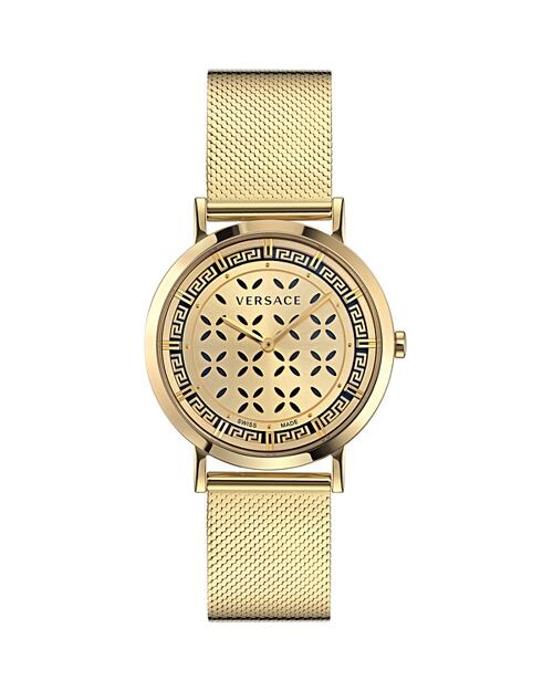 

Часы нового поколения, 36 мм Versace, цвет Gold