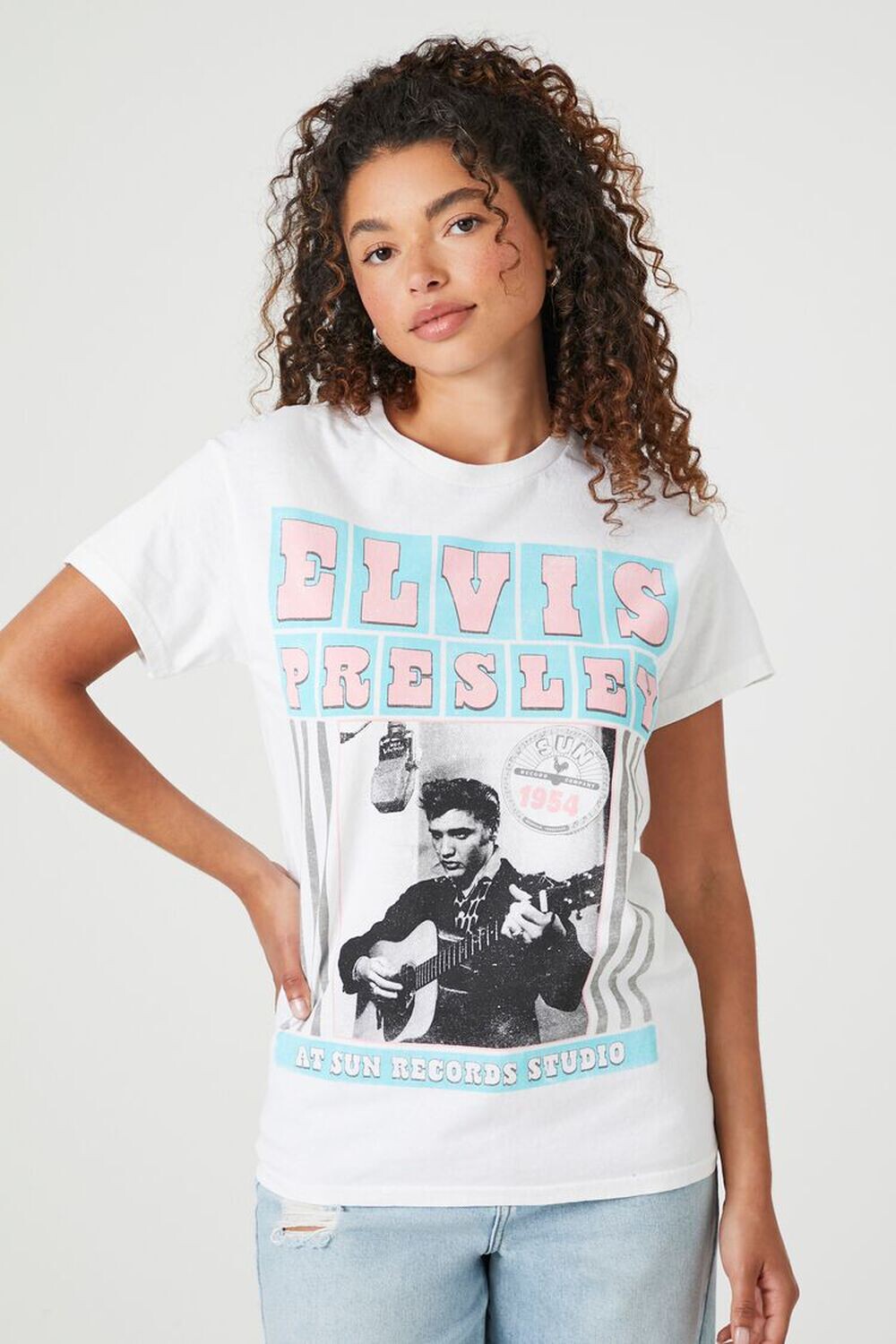 

Футболка с рисунком Prince Peter Elvis Presley Forever 21, белый