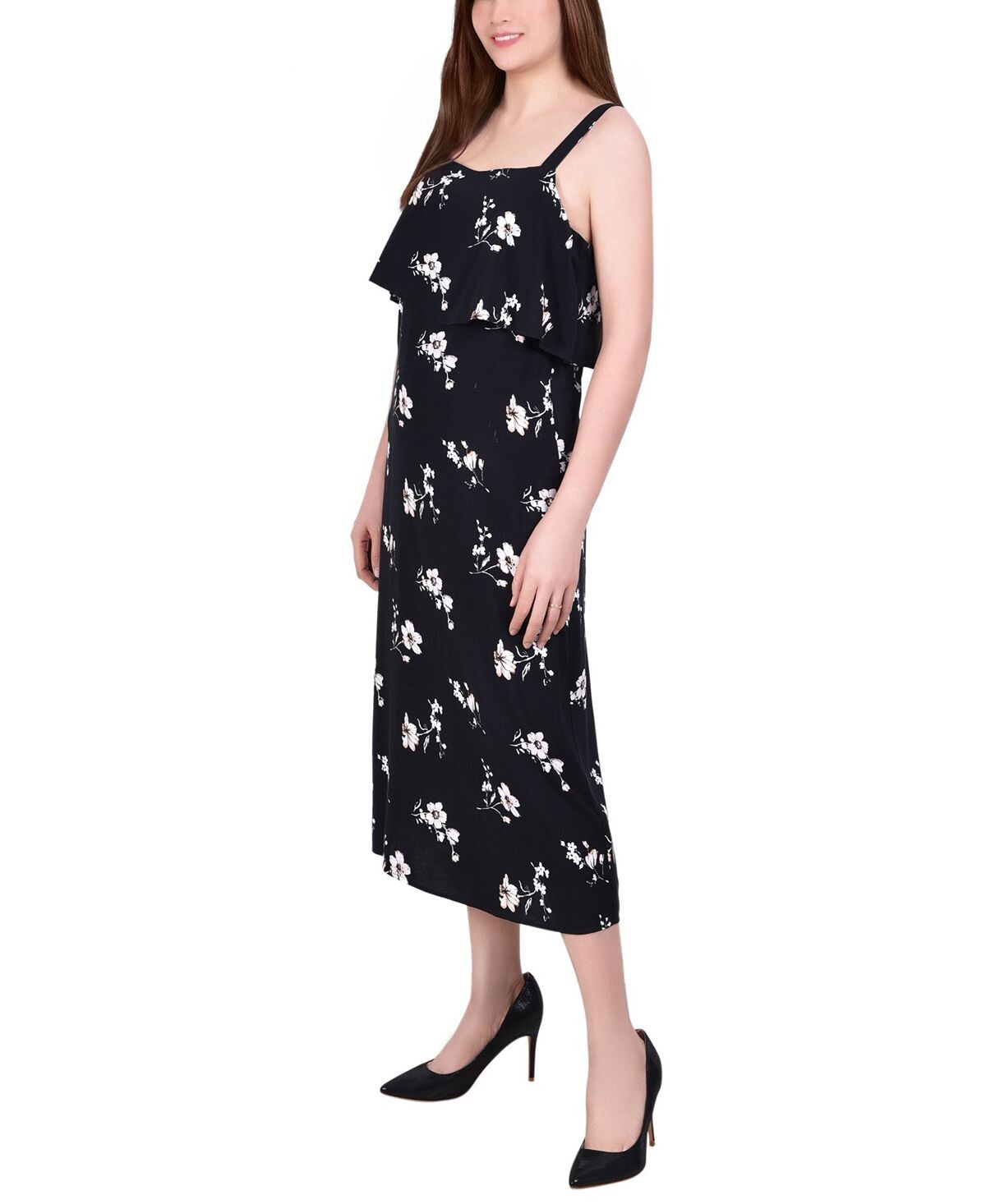 

Женский сарафан на широких бретелях с накладным лифом NY Collection
