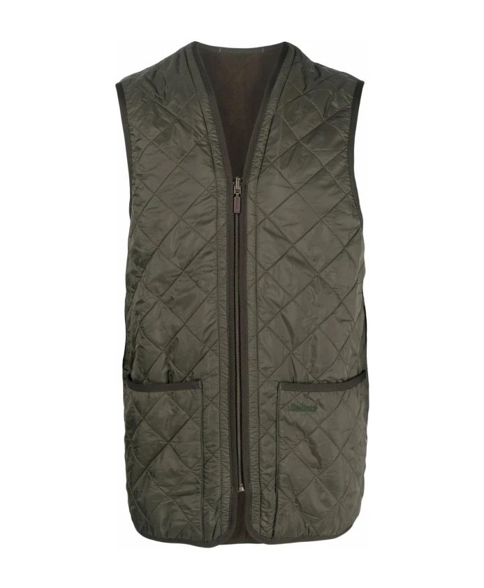 

Стеганый жилет с карманом Barbour, зеленый