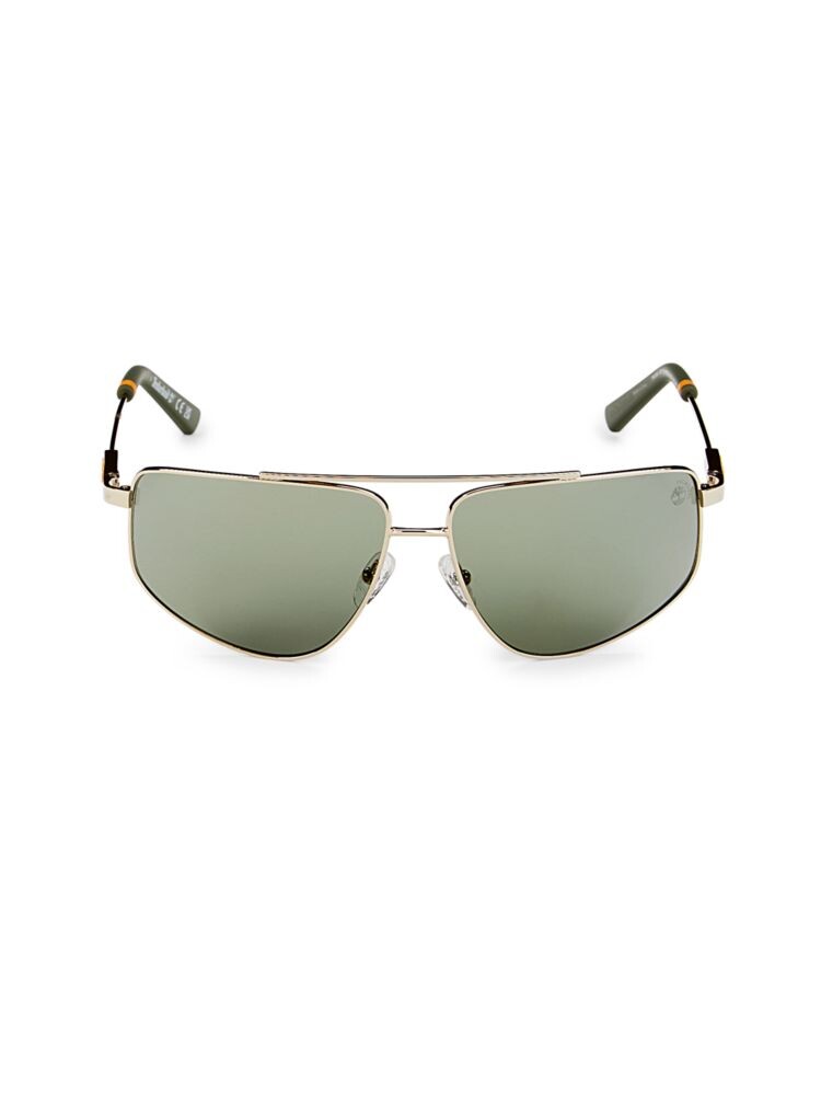 

Прямоугольные солнцезащитные очки 62MM Timberland, цвет Gold Green