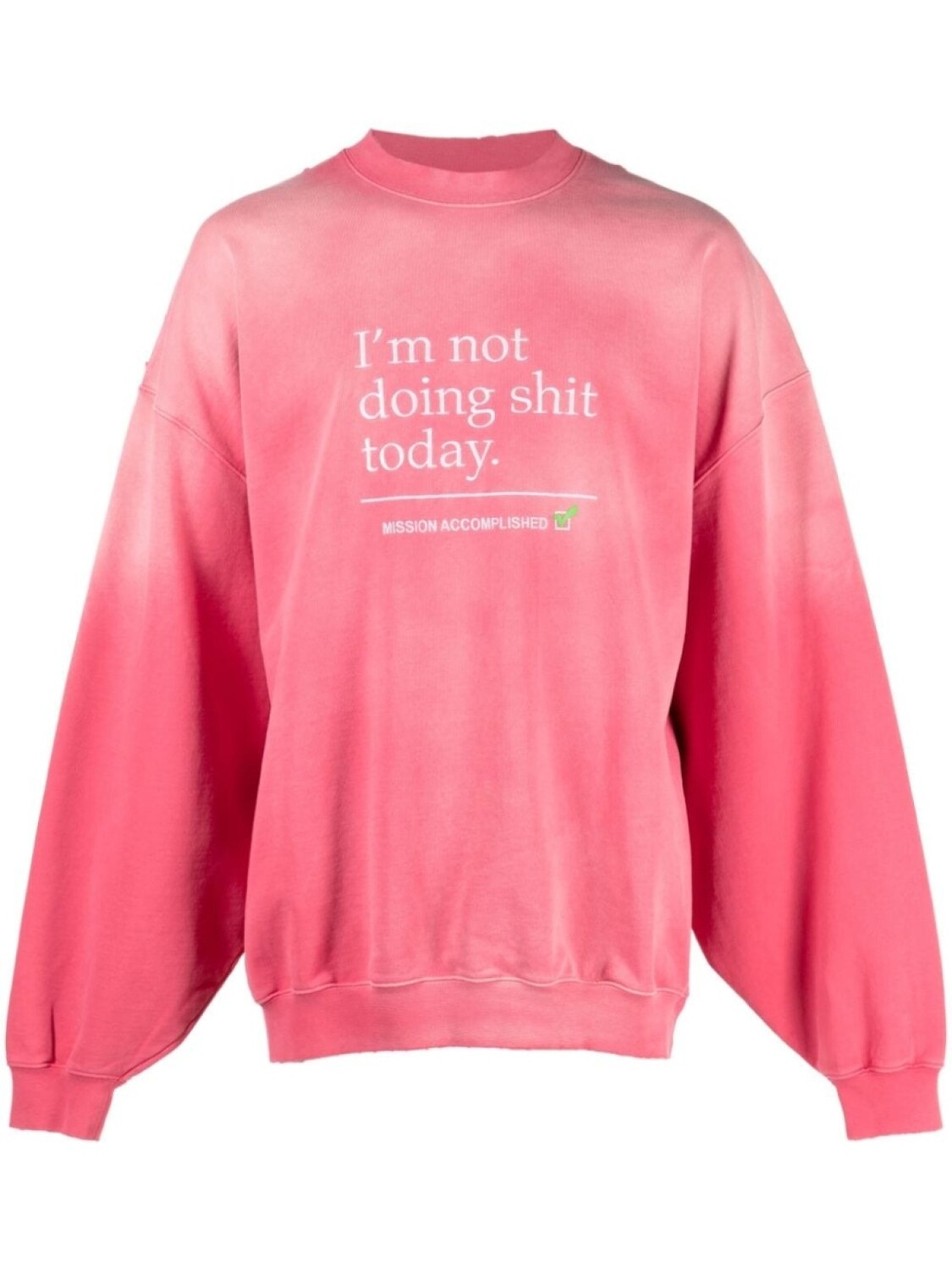 

VETEMENTS толстовка с вышитой надписью, розовый