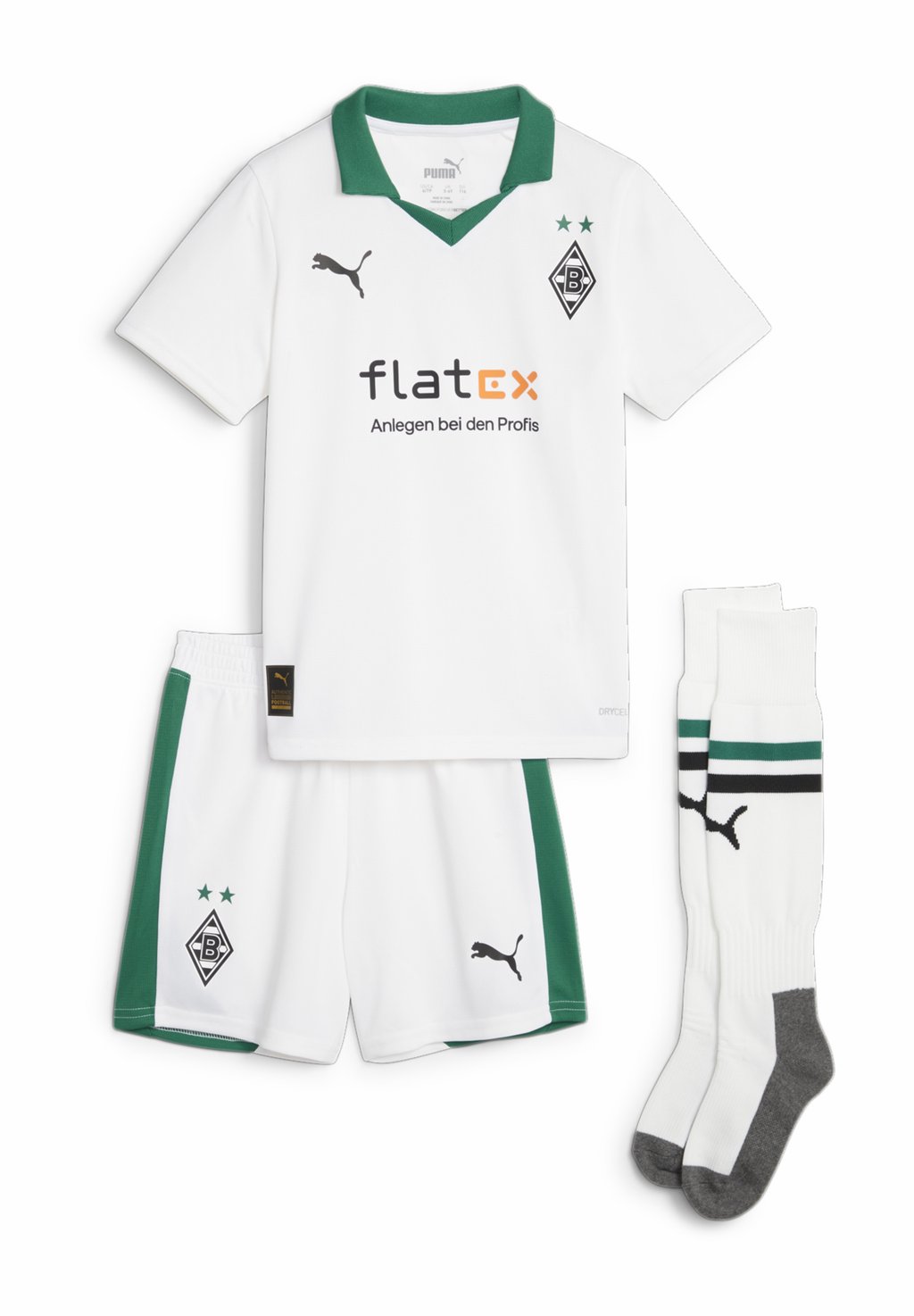 Футболка Borussia Mönchengladbach Heim Kit Puma, цвет white power green цена и фото