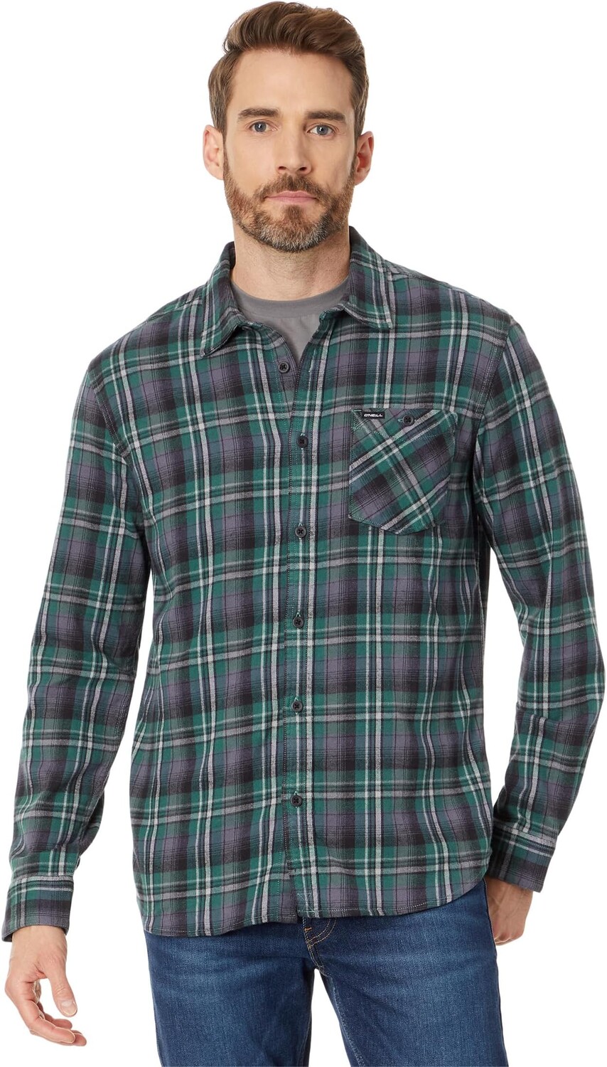 

Рубашка Redmond Plaid Stretch Long Sleeve Flannel O'Neill, цвет Ivy
