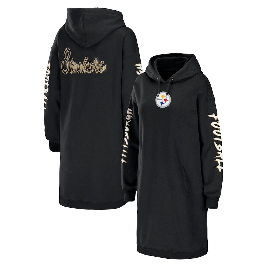 

Платье-худи WEAR by Erin Andrews Pittsburgh Steelers, черный