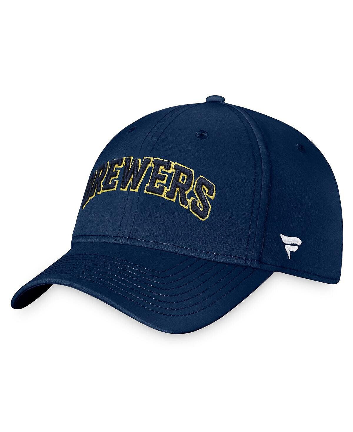 

Мужская темно-синяя фирменная кепка Milwaukee Brewers Core Flex Fanatics