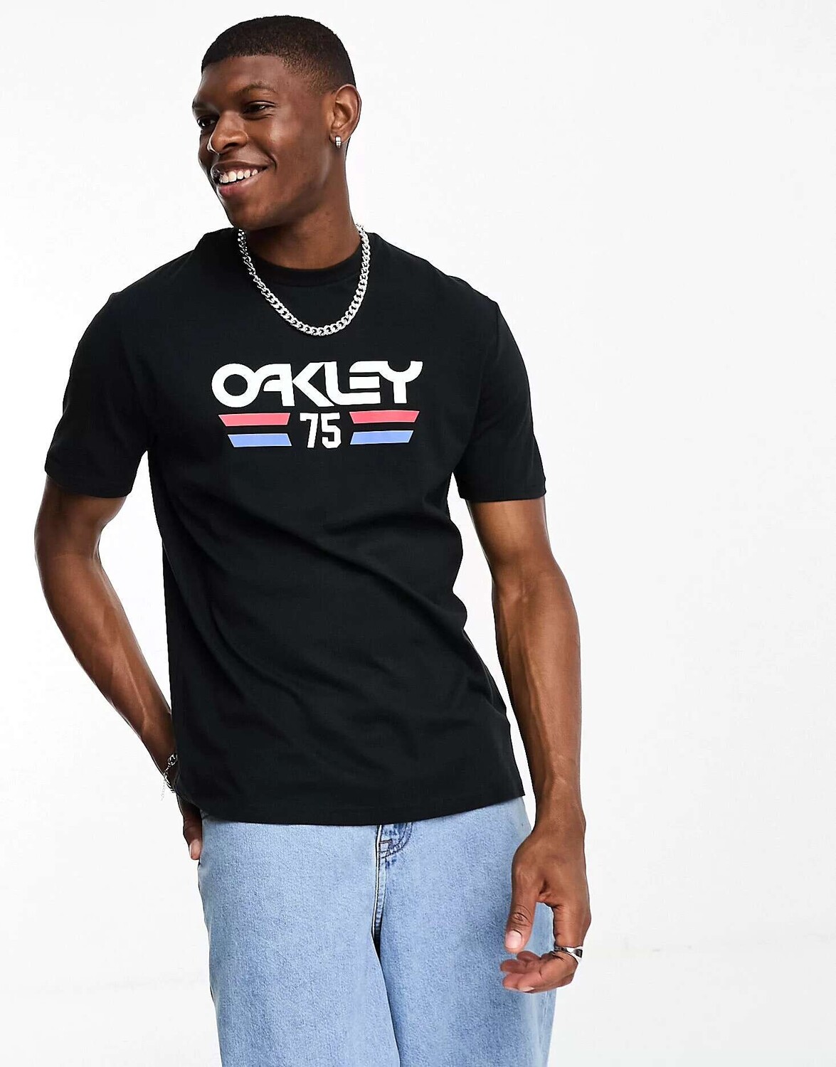 

Черная футболка Oakley Vista 1975, Черный