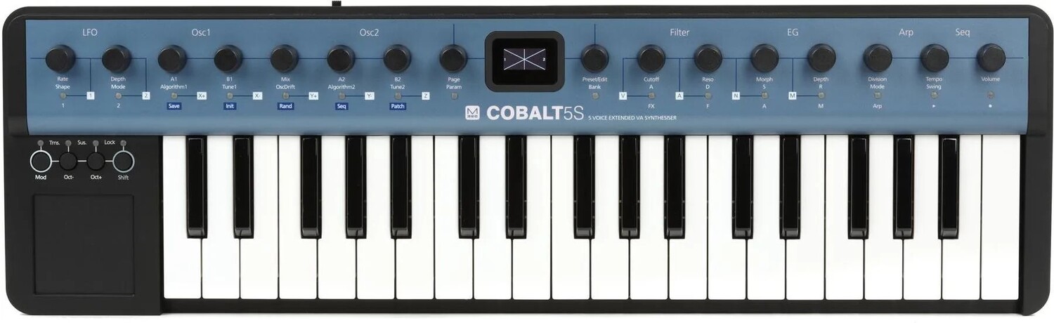 

Modal Electronics COBALT5S 5-голосный расширенный виртуальный аналоговый синтезатор