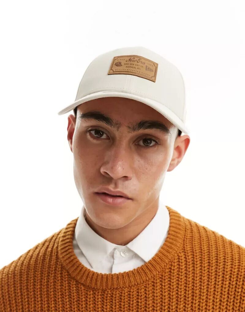 

Кепка New Era 9Forty цвета экрю с тисненой нашивкой