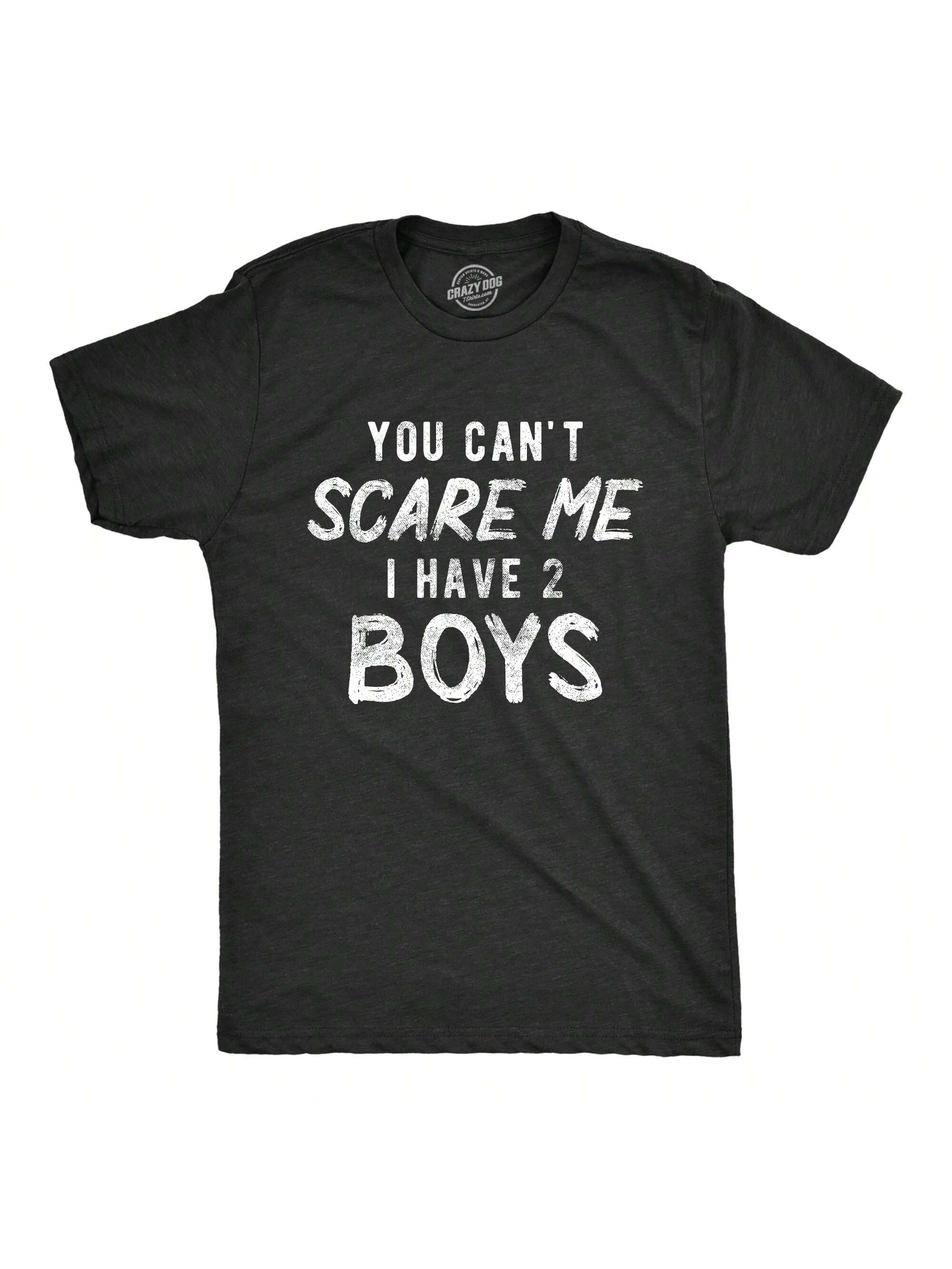 Мужская футболка «Ты не напугаешь меня, хизер блэк - два паренька